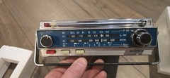 1969 Sony 7F-74DL 11-Transistor 4-Band Portable/Car Radio w/ RB-TP Mount & SS-4