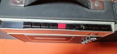 Vintage Radio cassete Hitachi *LevelMatic-Solid State* with detachable speakers