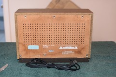 Vintage Sony FM AM Tabletop Radio Wood Grain Model ICF-9740W with OPTION