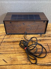 Vintage Woodgrain Flip Clock Radio Sears Alarm Clock Retro AM FM