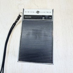 Vintage General Electric P-2790D AM Pocket Radio Solid State Black Hong Kong