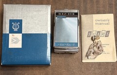 Vintage Sears Solid State 8 AM Pocket Radio Box Owner’s Manual Ear Bud UNTESTED