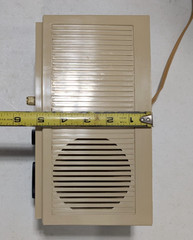VINTAGE GE ELECTRIC CLOCK RADIO SOLID STATE AM MODEL C4408A LIGHT BROWN—WORKS!