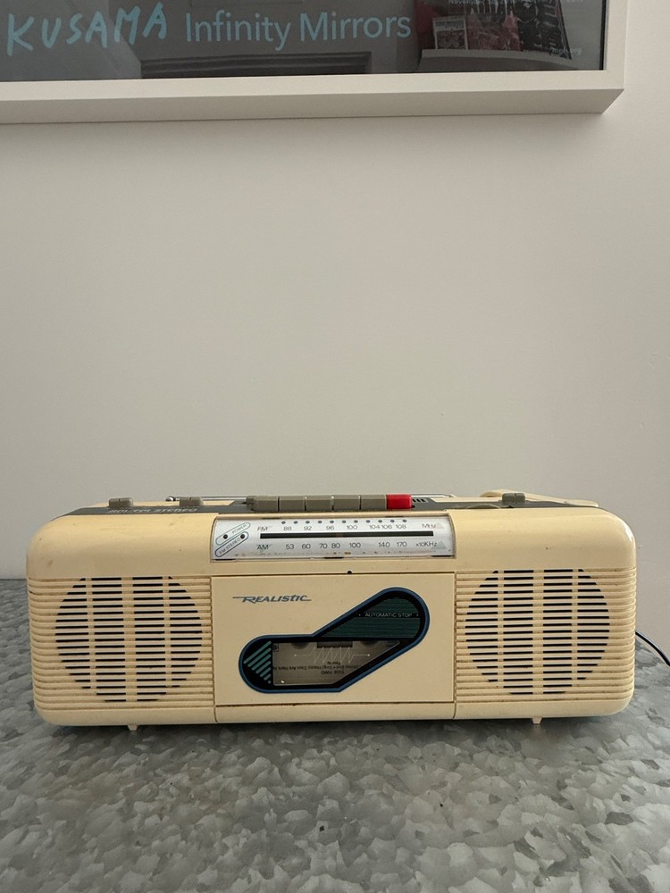 Vintage Realistic SCR-40 Boombox AM/FM Cassette Player Stereo 1980s Tested Worki