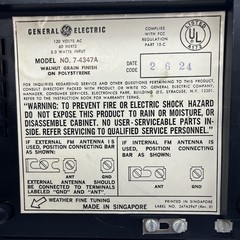 General Electric Clock Radio/Weather Radio Model # 7-4347A
