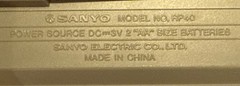 Vintage Sanyo RP40 AM/FM Stereo Portable Radio with Belt Clip
