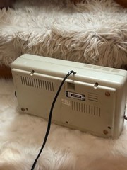 Philips 7460 vintage am fm portable radio clock alarm