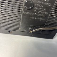 General Electric AM/FM Flip Clock Radio Alarm Made Singapore Parts Only