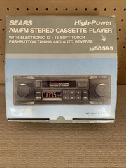 New Sears Vintage Digital AM FM Cassette Player Radio Car 28-50595 New
