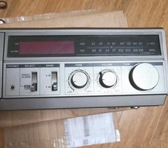 Vintage Sears SR 3000 Cassette AM/FM Alarm Clock Radio Parts Repair