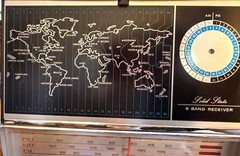 Allied 2682 Solid State 8 Band Receiver Vintage World Radio Map Display