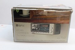 VINTAGE GPX Kitchen Companion TV-2 BLACK AND WHITE TV ALARM CLOCK