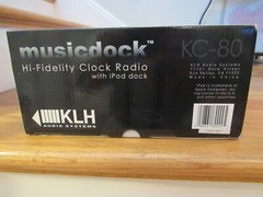 NEW IN SEALED BOX RARE! KLH Musicdock KC-80 PRISTINE! HI-Fidelity Clock Radio
