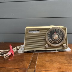 RARE 1959 WORKING Motorola AM Tube Radio – Model A12N VTG retro Tube prop
