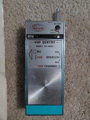Vtg Sonar VHF Sentry FR 103SA Radio Receiver Portable Monitor 1973 TESTED WORKS