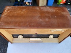 Norelco Tube Radio Made In Holland B5X98A For Parts