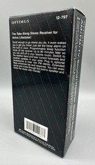 OPTIMUS 12-797 AM FM TV-Sound Weather Stereo Receiver Vintage New In Box Sealed