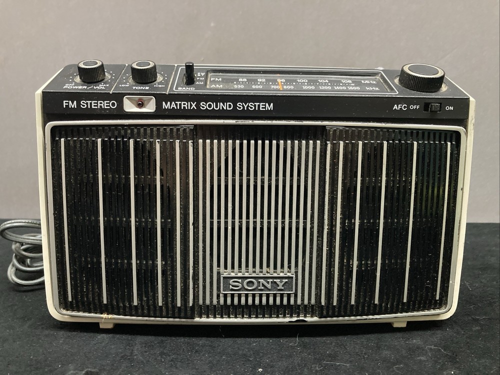 Sony MR-9100W Matrix Sound System FM AM Radio Tested Works