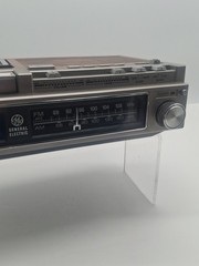 Vintage General Electric 7‑4975‑C Clock Radio w/ Alarm & Cassette Player Tested