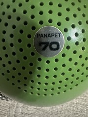 Vintage Panasonic Panapet R-70 Green Ball AM Radio 1970s Japan w/ Chain