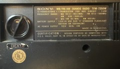 SONY 6band Super Sensitive Radio Model No TFM-7350W, Good Condition! WORKING!!