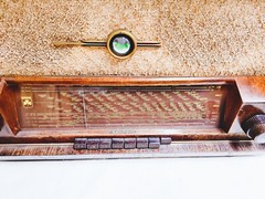 GRUNDIG Spitzen-Super UKW 495W INTERNATIONAL RADIO WORKS 1950 Magic Eye