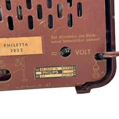 Phillips Philetta 283Z Radio Multi-band Bakelite BD 283U Nostalgia MCM VTG Rare