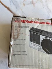 Vintage GE Model 3-5233B AM/FM Stereo Radio/Cassette Recorder, Excellent Con.