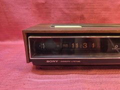 Vintage Sony TFM-C770W Digimatic Lifetime FM AM Clock Radio Radio Works Japan