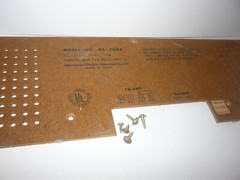 Vintage Panasonic AM/FM Radio Stereo Model RE-7345 – BACK COVER