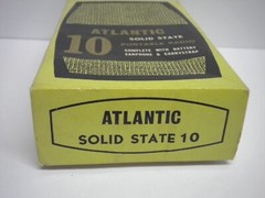 Vintage Atlantic Solid State 10 Radio BOX ONLY Hong Kong Original 60s 70s