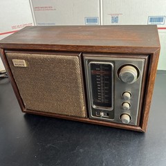 Sony Radio ICF-9650W AM/FM Tabletop Stereo Simulated Wood – Vintage – Works