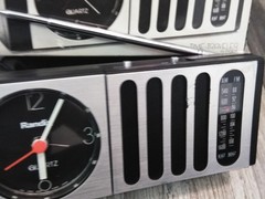 VTG. Randix QCR-18S AM-FM QUARTZ Portable Radio & Alarm Clock W/BOX,MANUAL