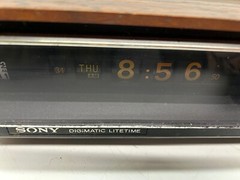 Vtg Sony FM AM Digital Clock AM FM Radio TFM-C770W Radio Works Clock Does Not