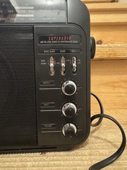 GE Super Radio Long Range AM/FM HI Performance Radio- Black