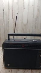 GE Super Radio III Long Range AM/FM – Black 7-2887A Tested Working Nice!!