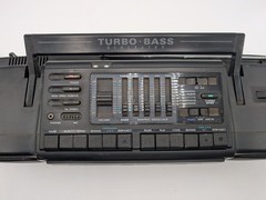 Vintage MAGNAVOX AW-7595/17 Turbo Bass Dual Cassette Boombox Radio READ
