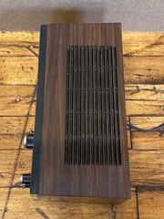 Vintage Woodgrain Flip Clock Radio Sears Alarm Clock Retro AM FM