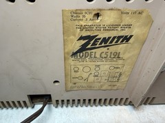 Vintage PINK Zenith C519L AM Clock Radio “Owl Eyes” WORKING!!!