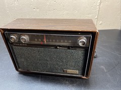 Vintage GE General Electric AM FM Radio Dual Speakers Solid State Working