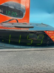 General Electric GE 7-4837B AM/FM Digital Alarm Clock Radio (Tested+Working)