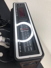 SEARS AM/FM Electronic Clock Radio 1983 RARE Digital Alarm Tested Works 573