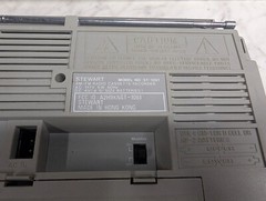 Stewart AM/FM Cassette Tape Deck Radio ST-1061 ~FOR PARTS/REPAIR