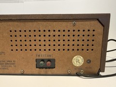 Panasonic RE-6513 Vintage AM FM Wood Grain Radio Works Loud Retro Tabletop Read
