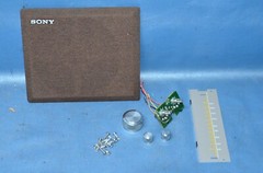 Vtg SONY Radio ICF9740W Replacement Parts Knob Speaker Grill Control Dial Plate
