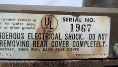 VINTAGE 1959 MOTOROLA RADIO 6T15N TABLE RADIO PLASTIC OUTER SHELL DA (EZS003317)