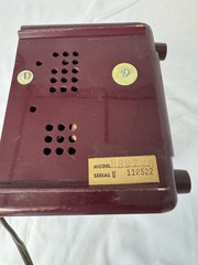 Vintage Westinghouse Radio Maroon Color Clock Works But Not Radio Not Working