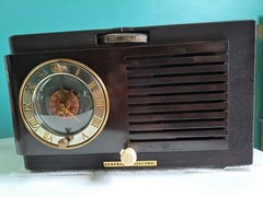 Vintage G.E. 60 AM Tube/ Clock Radio, Restored.