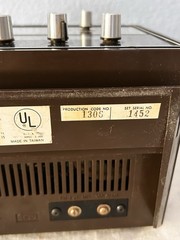 Montgomery Wards Airline AM/FM Clock Radio Early 1970s Tested Clock Keeps Time