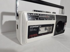 Vintage 70&rsquo;s – 80&rsquo;s Cornet Portable Radio, Cassette, Recorder + Box – Tested